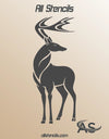 Stencil Deer